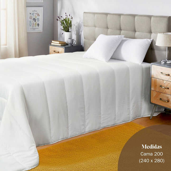 Pikolin Home - 400 G Plapumă anti acarieni, potrivită pentru camere de iarnă și temperaturi scăzute, pat 200-240 X 280 Cm. Plapumi si pilote Naty Shop