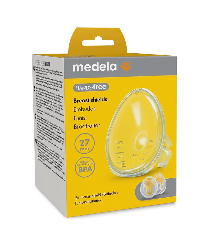 Medela Freihändige Brustschilde, 2 X Brustschilder, Bpa-Frei, Medela Freisprechpumpe, Zubehör Für Freihändige Sammelbecher, 27 Mm