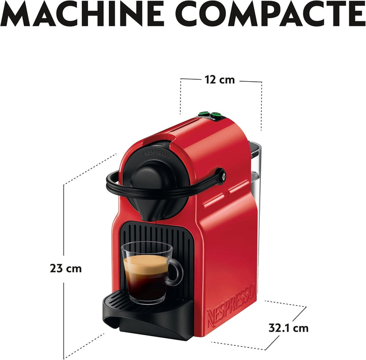 Espressor Krups Nespresso Inissia, Roșu, Espressor pentru capsule de cafea YY5506FD