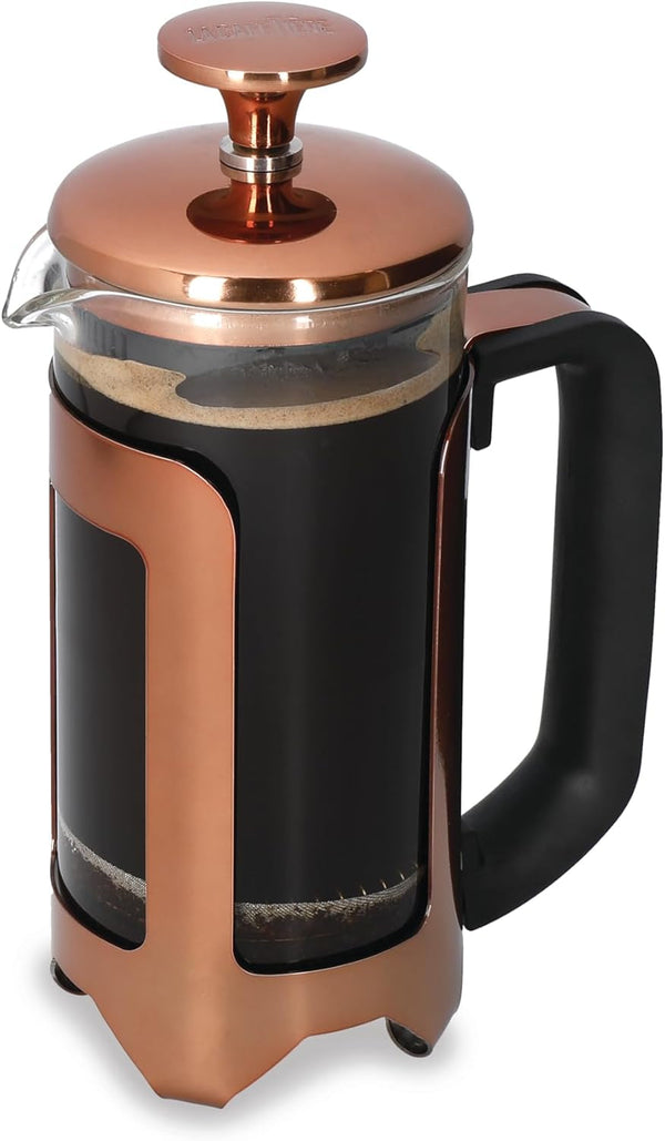 Cafetieră La Cafetière Roma, presă franceză, oțel inoxidabil, culoare cupru