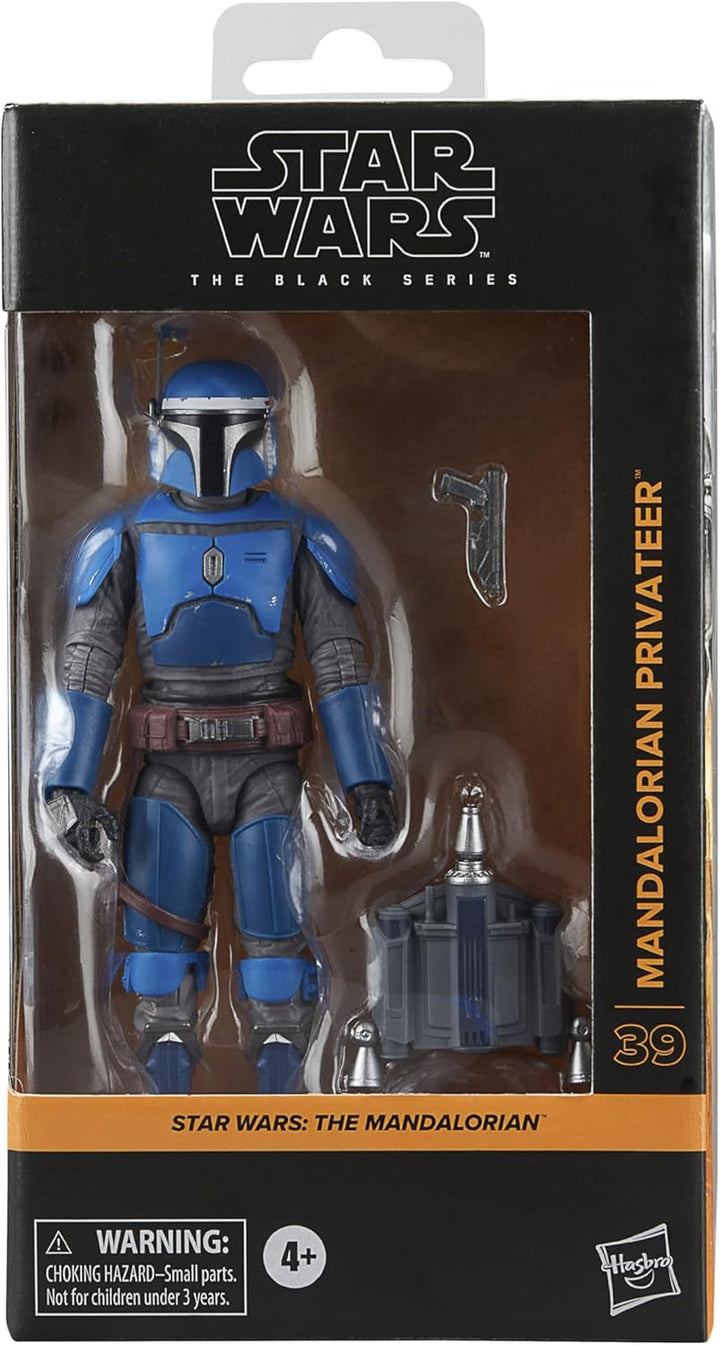 Star Wars Seria Neagră Mandalorian Privateer, Figura de acțiune pentru a colecta Mandalorian, Scala 15 Cm