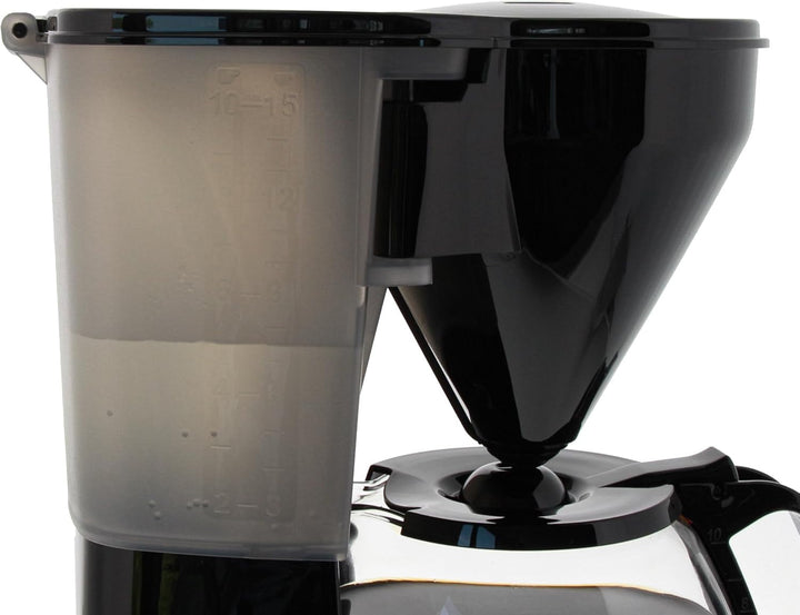 Melitta Easy Timer - Cafetieră cu filtru - Cu ulcior din sticlă - Funcție temporizator - Stop picurare - 10 cești - Negru (1010-14)