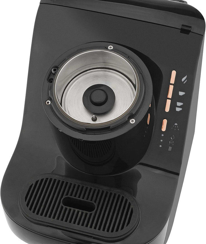 Espressor turcesc Arzum Okka, complet automat, 3 dimensiuni de cești, funcție de autocurățare, rezervor de apă de 950 ml, senzor de supraprotecție, design compact, negru-auriu
