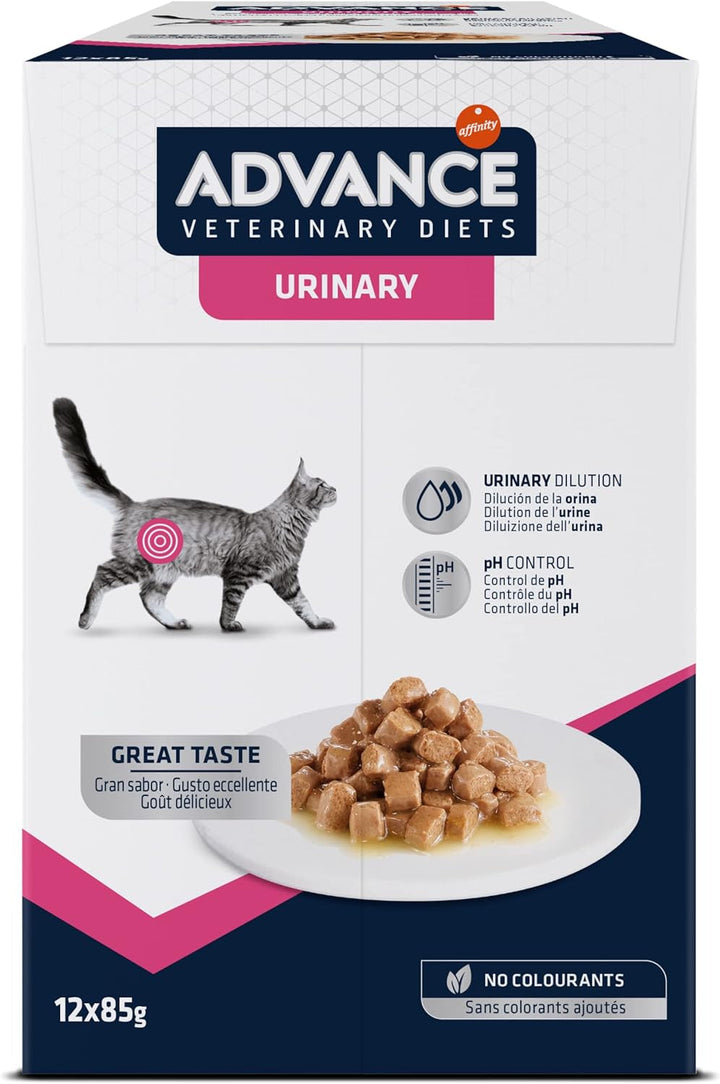 Advance Veterinary Diets Hrană umedă renală pentru pisici: Multipack cu 12 pungi, 85 G