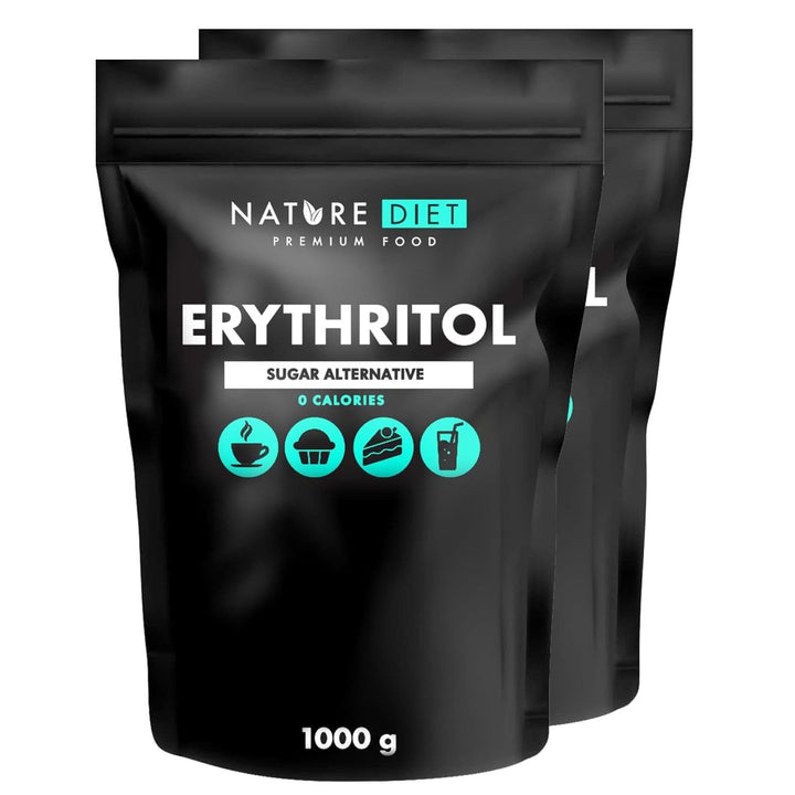 Nature Diet - Eritritol 2 X 1000 G | Îndulcitor natural | Zero calorii | Înlocuitor de zahăr