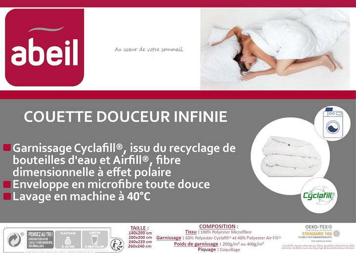 15000000534 Douceur Infinie Quilt, ușor, poliester, alb, alb, 240 X 260 cm Plapumi si pilote Naty Shop