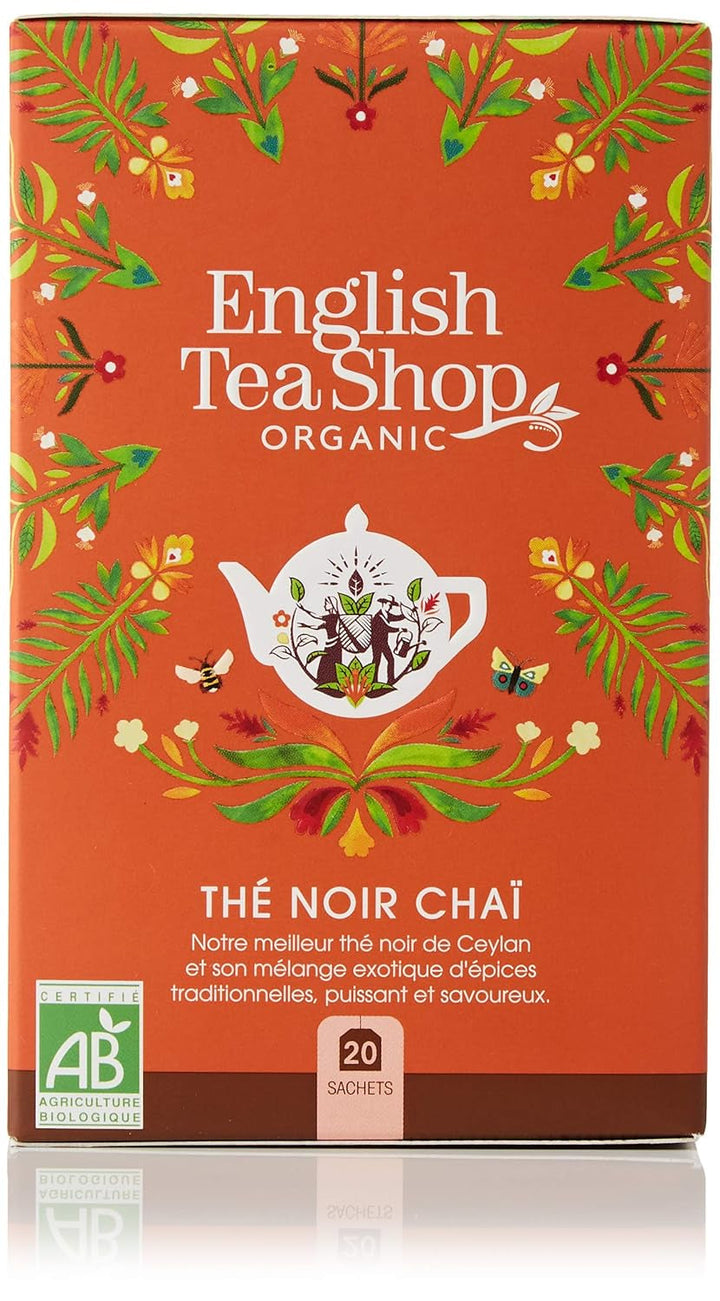 ETS - Ceai negru Chai, Naturland BIO, 20 pliculețe de ceai (pachet cu 2)