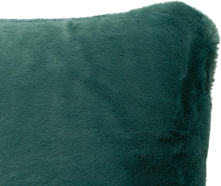 Gözze - Husă de pernă confortabilă, Merino Feeling, 50X50 Cm - Verde închis Paturi si Cuverturi Besuche den GÃ¶zze-Store