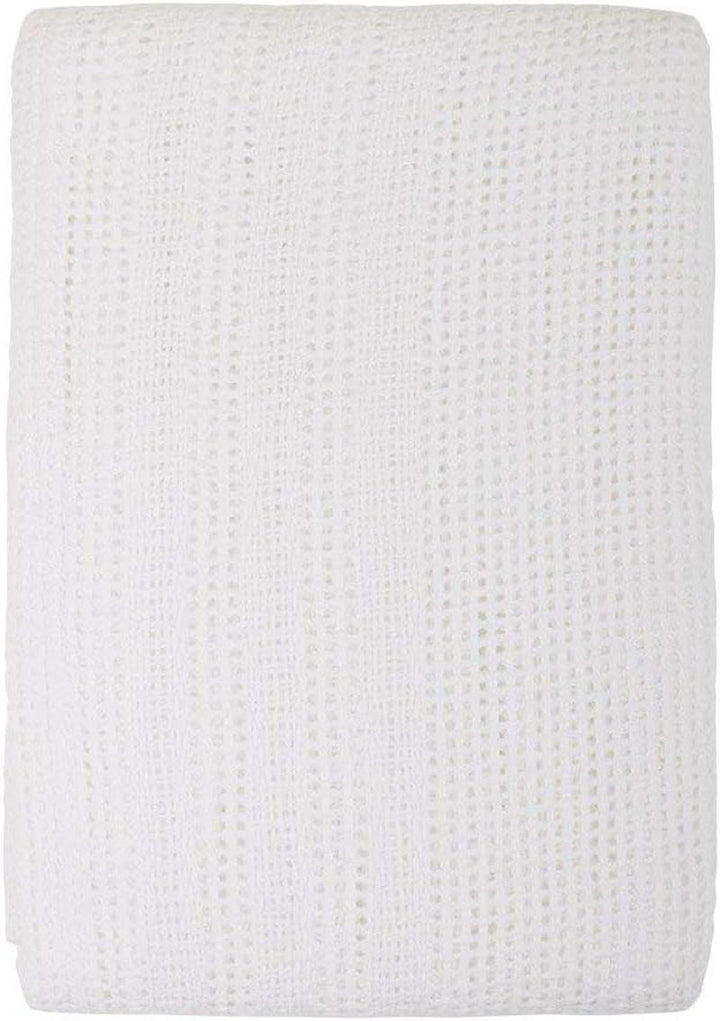 Family Bedding Pătură celulară roz pentru pat dublu, bumbac, cuvertură de pat mare, reversibilă, ușoară, termică, moale, pătură celulară tradițională, 230 X 230 cm