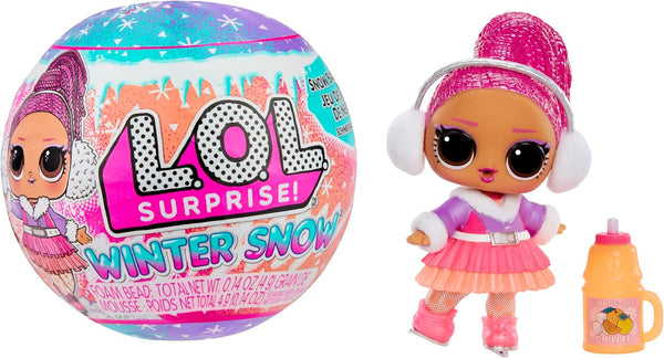 L.O.L. Surpriză! Winter Snow Tot - 1 păpușă de colecționat cu surpriza magică a zăpezii, învelită orb, 8 păpuși de colecționat, modă și accesorii Frosty Cool, cadou pentru copii 4+