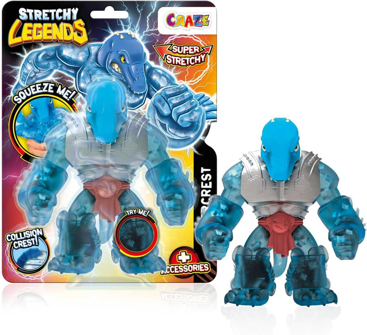 STRETCHY LEGENDS D'Molition - Figurine de acțiune elastice pentru copii, figuri de supereroi elastice pentru a colecta cu umplutură de slime