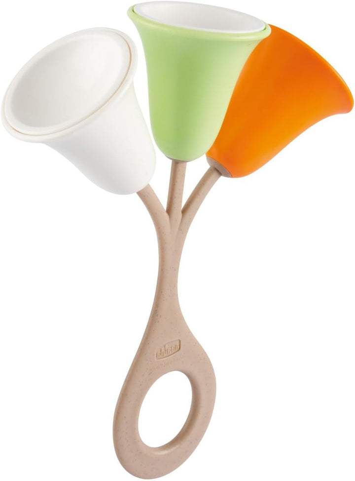 Chicco ECO+ clopoțel lalea, ușor de apucat și agitat, din plastic reciclat, fără culoare, cu clinchet amuzant, jucărie pentru copii, 3-18 luni Jucarii Bebe Naty Shop