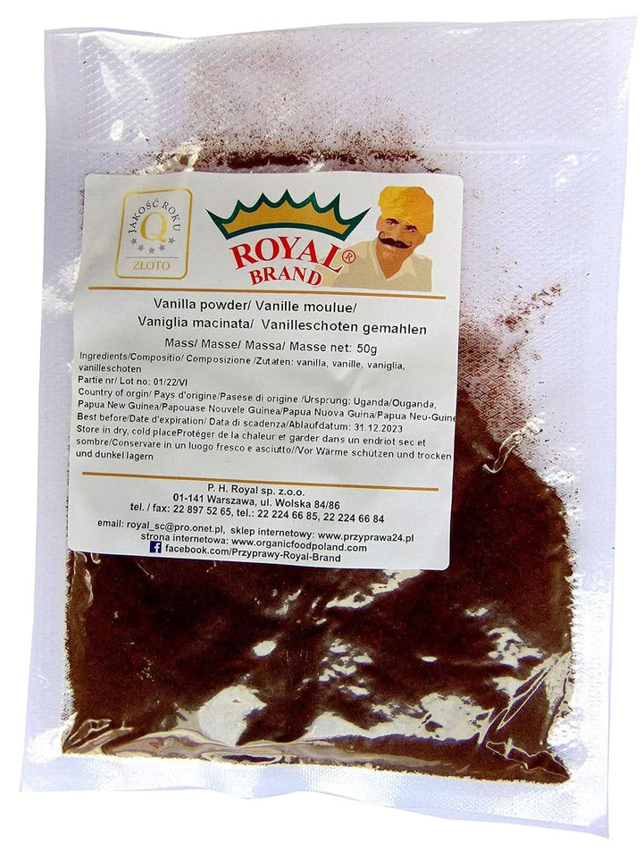 Pulbere de vanilie 50 G, pulbere de vanilie măcinată 100% pură