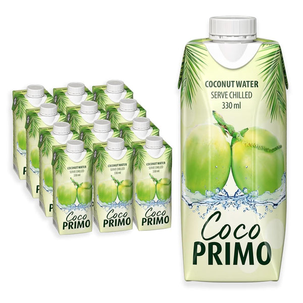 Apă de nucă de cocos, Pură, Băutură răcoritoare pentru sportivi, Calmant pentru sete, 12 X 330 ml