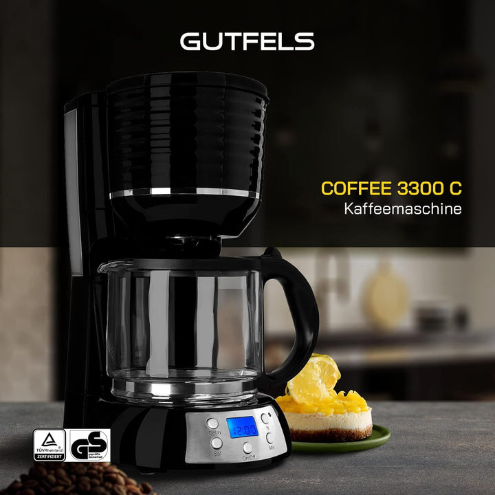 Espressor cu filtru COFFEE 3300 C | 15 cești de cafea | Dimensiune filtru 1x4 | Temporizator | Funcție de reținere a căldurii | 1080 wați | Afișaj LED