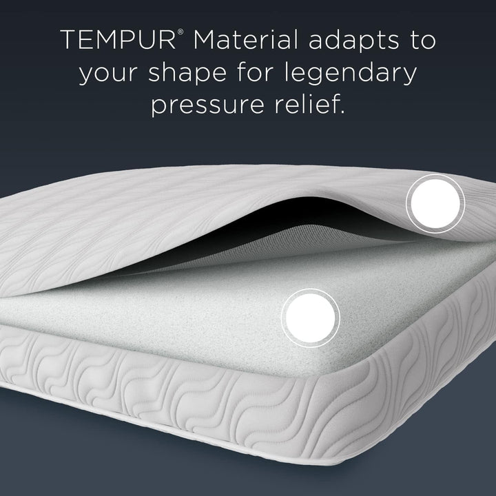 TEMPUR-PEDIC Pernă Tempur-Cloud Prohi, spumă cu memorie, alb/grădină opulentă, King