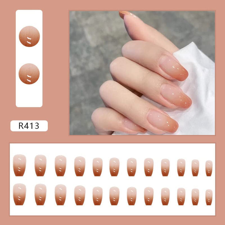 24 buc unghii franceze presă pe unghii scurte sicriu unghii artificiale coral roz Ombre unghii adezive balerină set unghii acrilice sfaturi unghii femei primăvară vară accesorii unghii