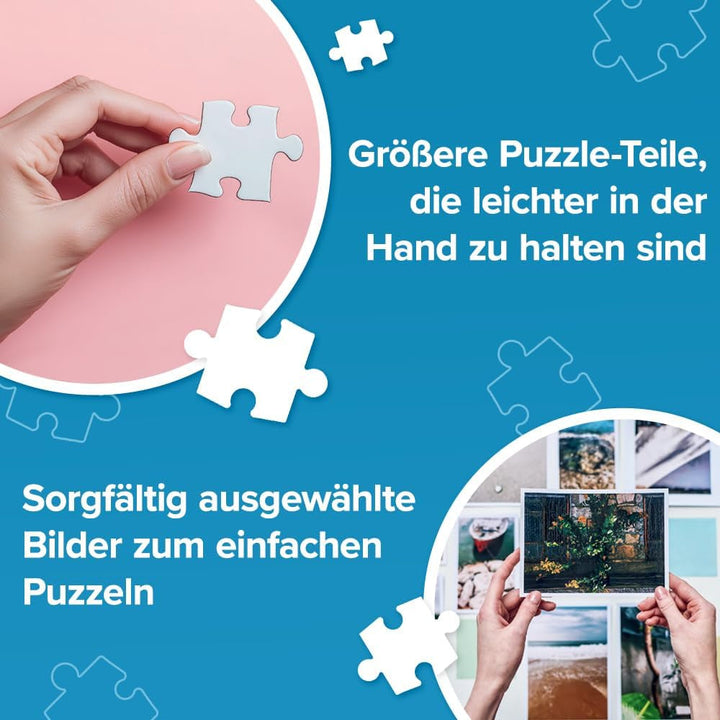 Trefl - Easypiece Puzzle: Dimineața în bucătărie - 300 de piese - Piese mari, Ușor de puzzle, Pentru adulți și copii de 10 ani și peste