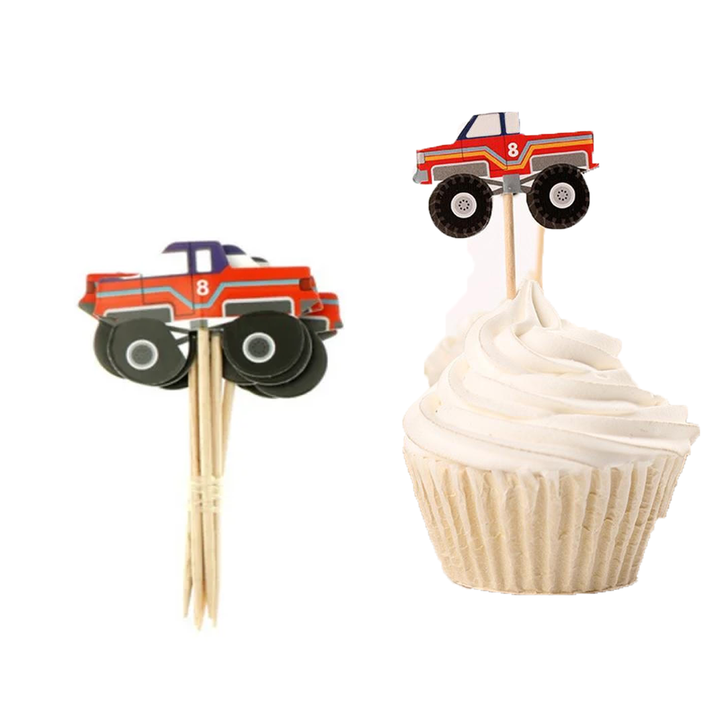 Set decoratiuni briose camioneta, 12 bucati - Naty Shop
