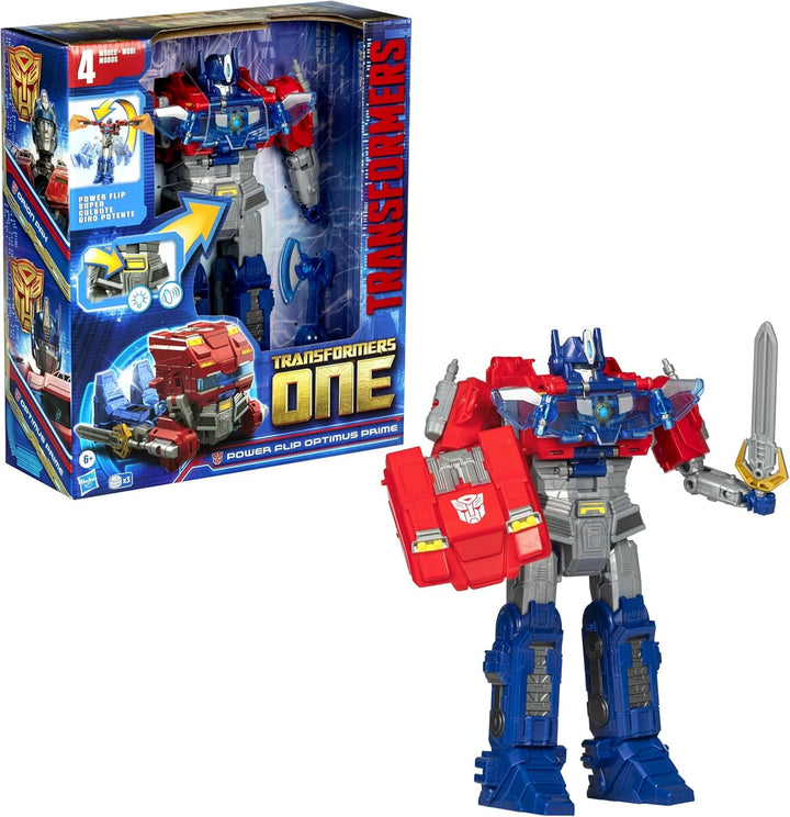 Transformers One Power Flip Optimus Prime (Orion Pax) figurină interactivă