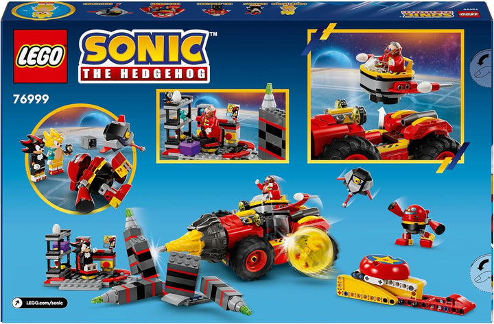 LEGO Sonic the Hedgehog Super Sonic Vs. Egg Drillster, set de jocuri video de aventură, cadou pentru copii, set cu Shadow și Dr Eggman pentru băieți și fete de la 8 ani 76999