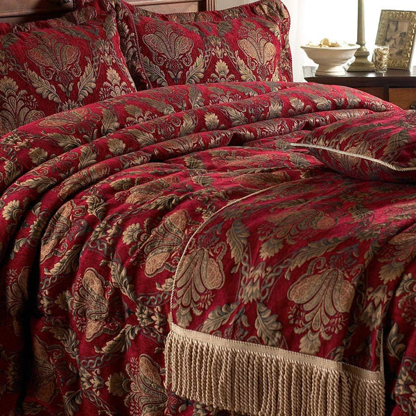 Riva Home Shiraz arunca Paturi si Cuverturi Paoletti Burgundia 130X170Cm
