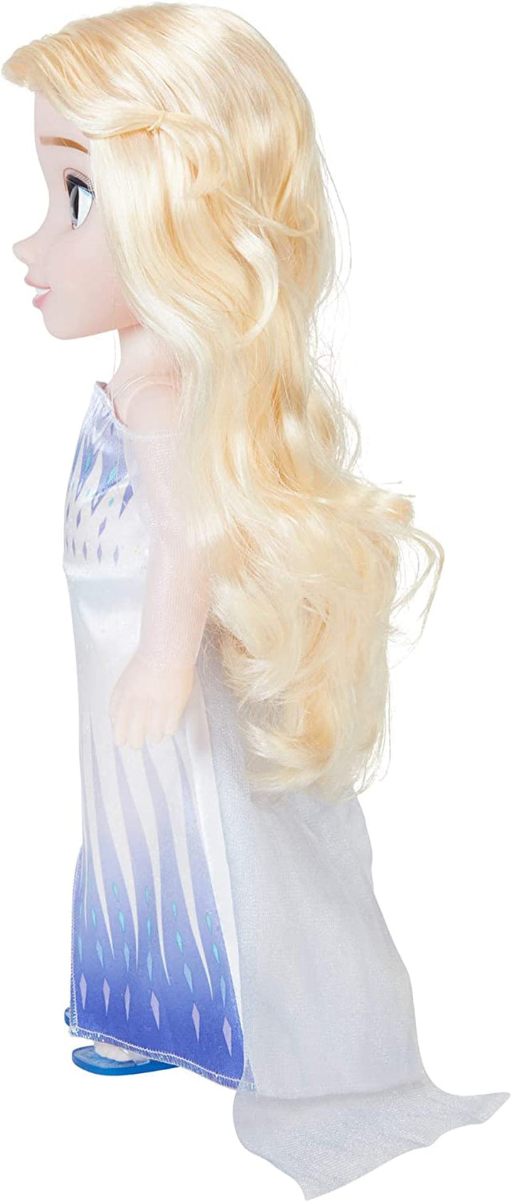 Disney Frozen 2 ELSA The Snow Queen Doll - 35 cm înălțime, păpușă mobilă în rochie de modă iconică și cu păr lung care curge pentru distracție suplimentară în timpul jocului, pentru fete cu vârsta de 3 ani și peste, 214894