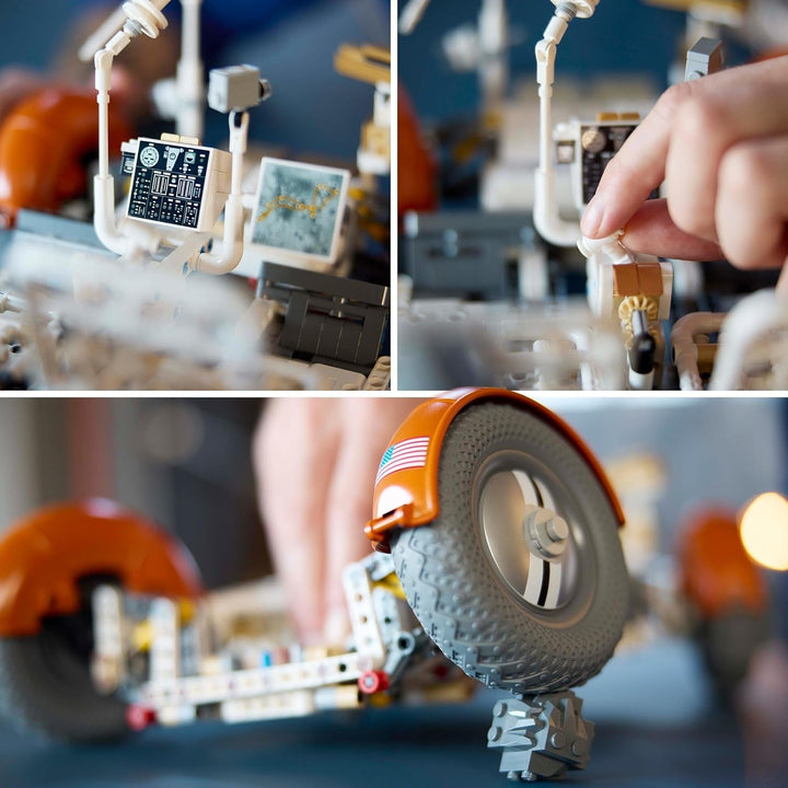 LEGO Technic NASA Apollo Lunar Roving Vehicle (LRV), Model de rover lunar pentru adulți, obiect de colecție spațială pentru pasionații de știință, jucărie de construcție, model de vehicul spațial 42182