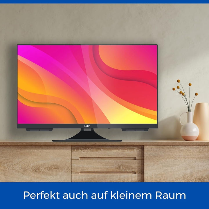 Cello C2224WSH 22" Zoll Full HD SMART Rahmenloser TV Triple Tuner (DVB-C/-S2/-T2) Bluetooth Webos by LG Pitch Perfect Lautsprecher Disney+ Netflix Kleine Räume [2024]