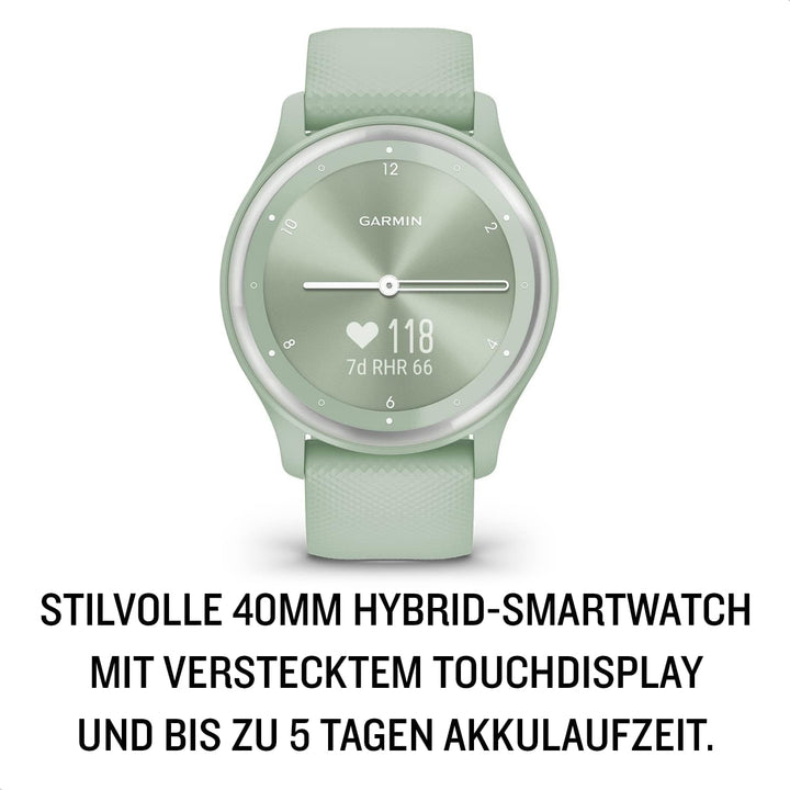 Garmin vÃvomove Sport - Smartwatch cu mâini analogice și ecran tactil. - și funcții de sănătate, notificări de pe smartphone și până la 5 zile de autonomie