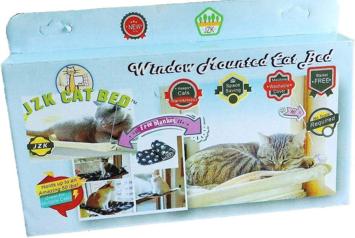 Scaun pentru fereastră pentru pisici, șezlong pentru pisici, hamac + pătură pentru pisici, pat pentru pisici la soare, pat pentru animale de companie pentru pisici, câini mici, iepuri sau alte animale mici