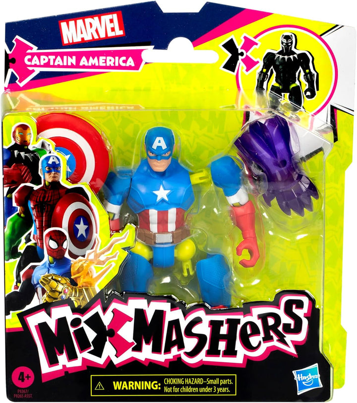 Mixmashers Marvel Captain America Avengers Mix-And-Match Action Figure & Accesorii