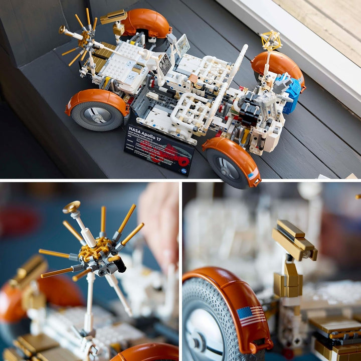 LEGO Technic NASA Apollo Lunar Roving Vehicle (LRV), Model de rover lunar pentru adulți, obiect de colecție spațială pentru pasionații de știință, jucărie de construcție, model de vehicul spațial 42182