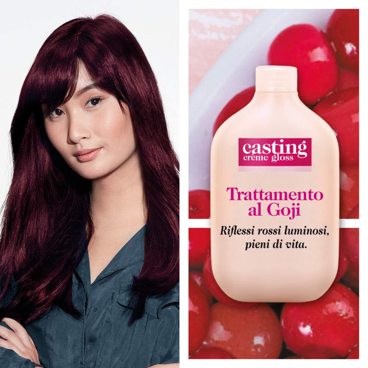 Vopsea de păr Casting Creme Gloss fără amoniac N360 Black cherry Vopsea pentru par Naty Shop