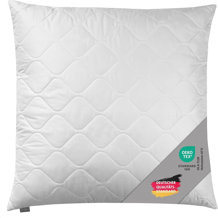Traumnacht Cozy - Set de 2 perne cu husă din microfibră moale, pernă certificată Oeko-Tex cu fermoar, 80X80 cm, produsă în conformitate cu standardul de calitate german Perne standard Naty Shop Pachet de 1 80 X 80