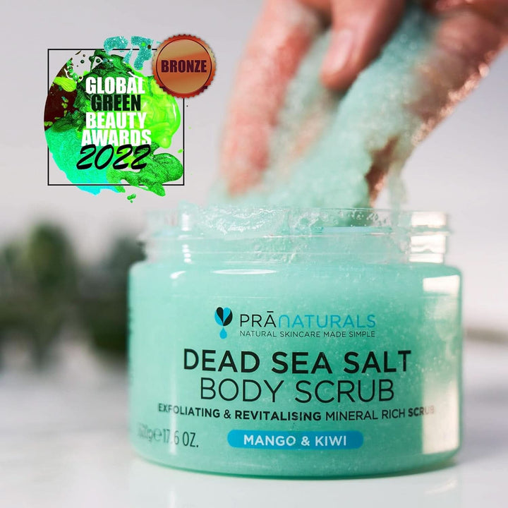 Pranaturals, Body Scrub cu sare de la Marea Moartă, 500 g