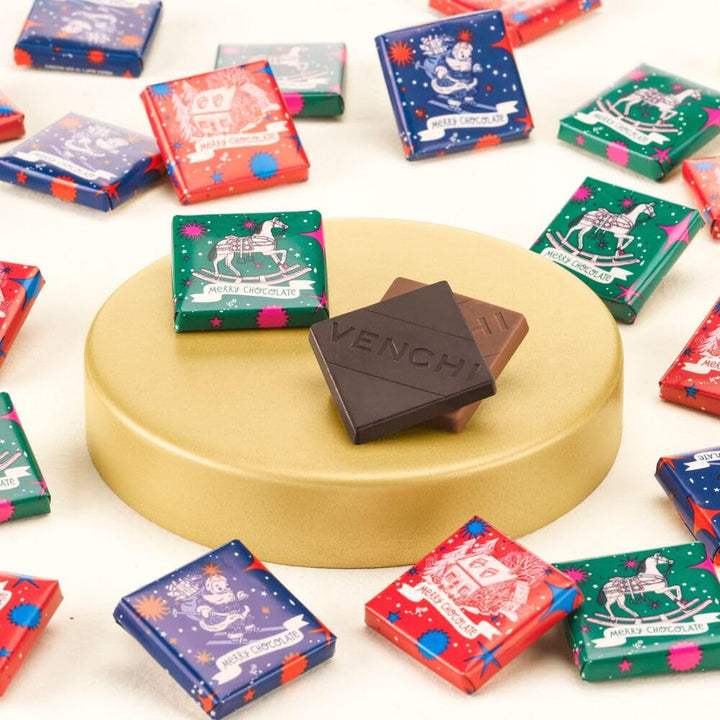 Venchi – Granblend-Weihnachtskollektion Sortiert, 1 Kg – Pralinen Weihnachtsgrafik – Platzhalter – Geschenkidee – Glutenfrei