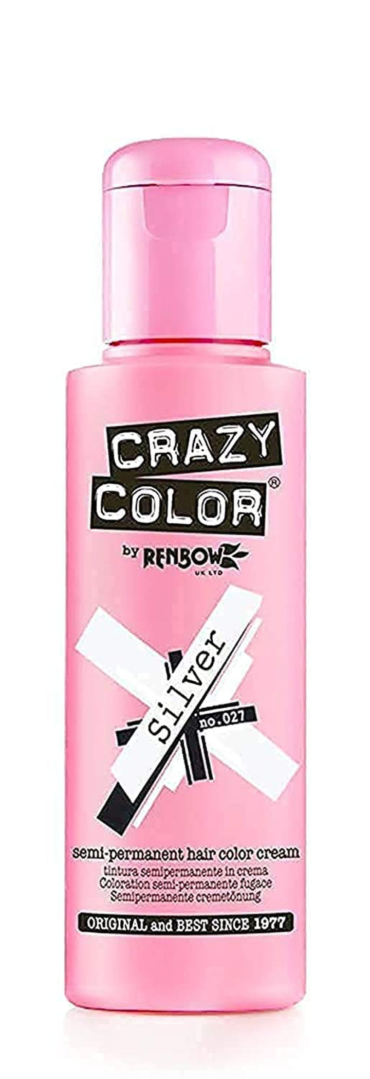 Renbow Semi-Permanent Hair Colour Vopsea portocalie 60-100 ml, 1 pachet (1 x 115 g) Vopsea pentru par Naty Shop argint 100 Ml (1 pachet)