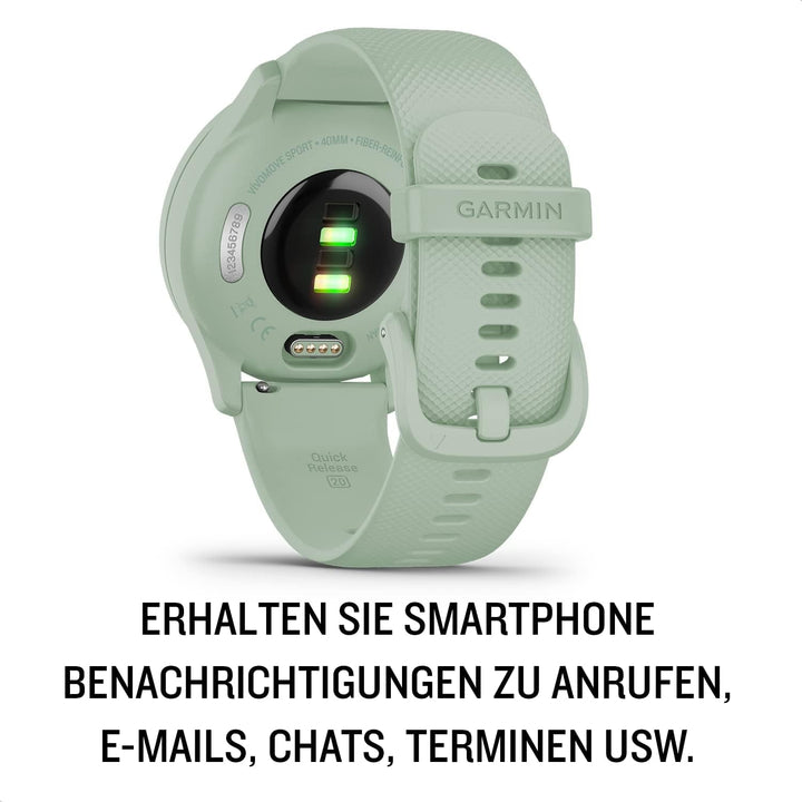 Garmin vÃvomove Sport - Smartwatch cu mâini analogice și ecran tactil. - și funcții de sănătate, notificări de pe smartphone și până la 5 zile de autonomie
