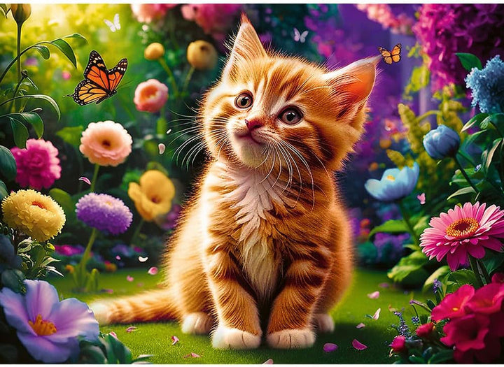 Trefl - Pisica drăguță - Puzzle 500 elemente - Diy Puzzle cu animale, divertisment creativ, distracție, puzzle clasic pentru adulți și copii de la 10 ani în sus