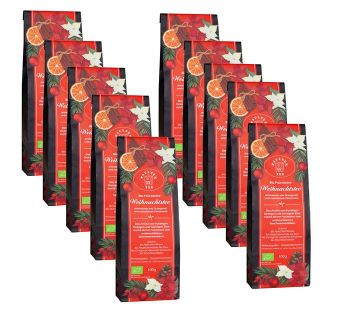 Ceai de Crăciun bio 10 X 100G, Paulsen Ceai Ceai de fructe Controlat pentru reziduuri
