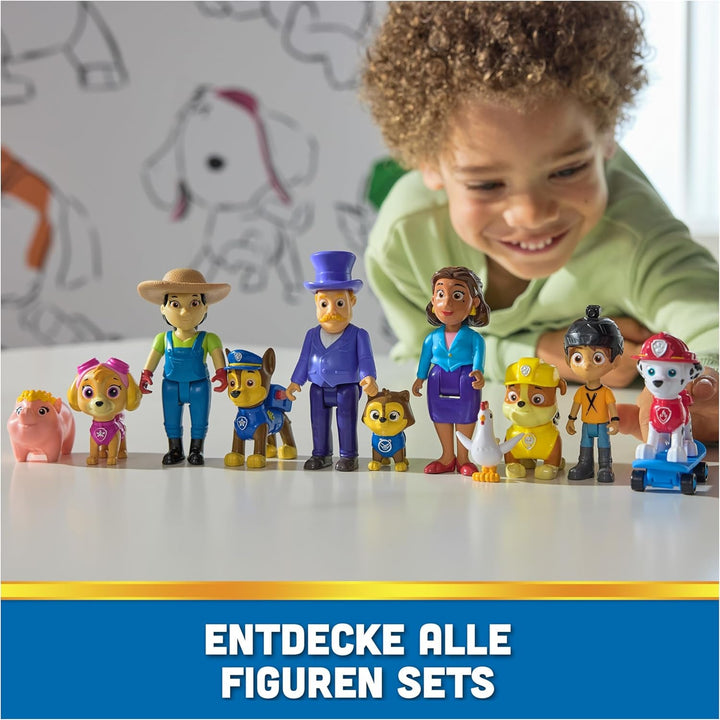 PAW PATROL Hero Pups - Set de figurine de acțiune cu 1 figurină de câine Chase, 1 figurină de pisică chaos și 1 figurină de primar know-it-all, jucărie potrivită pentru copii cu vârsta de peste 3 ani