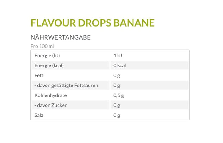 Borchers Flavour Drops | Banane | 0 Kalorien | Zum Kochen Und Backen | 30 Ml