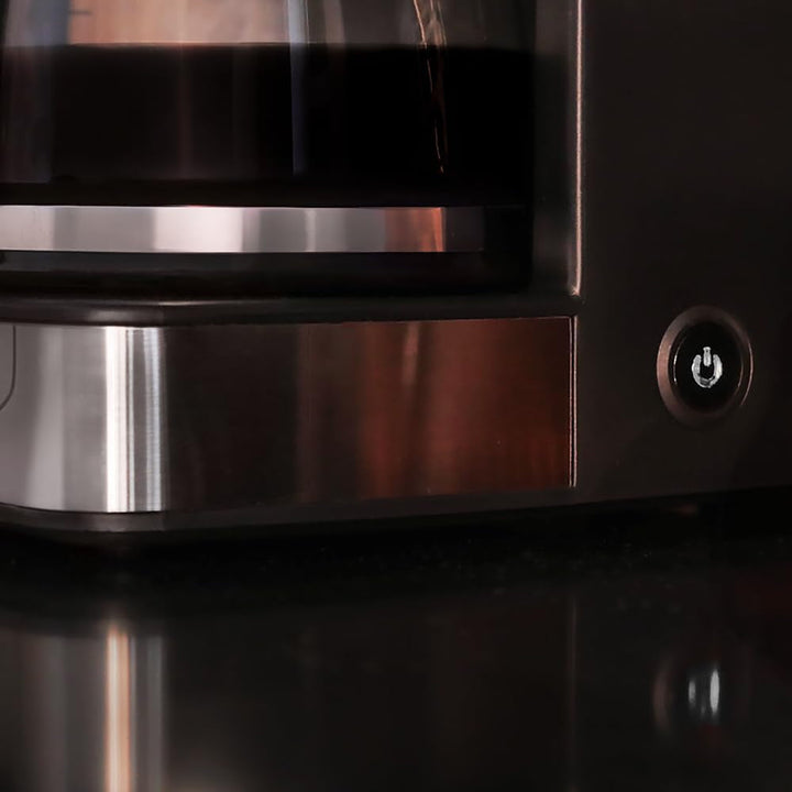 Espressor Cecotec Coffee cu 56 de ore de funcționare, 800 W, programare cafea, oțel inoxidabil, ecran LCD, protecție anti-picurare, capacitate 1,3 l, 12 cești, oprire automată, rezervor cu fereastră
