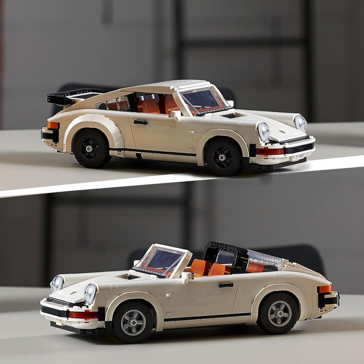 LEGO Icons Porsche 911 model de mașină pentru adulți, kit model de mașină de curse pentru a colecta 10295
