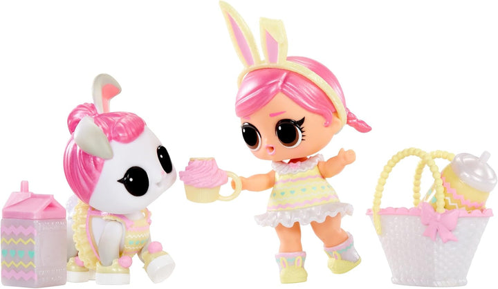 L.O.L. Surprise! Pastel Party Hops Tot - 1 păpușă ediție specială cu 6 surprize, inclusiv modă și accesorii magice de primăvară, două păpuși de colecționat, pentru copii de la 4 ani în sus