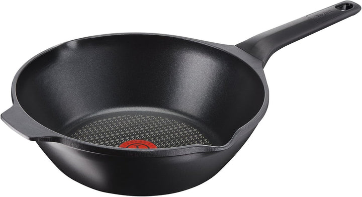 Tefal Robusto Aluguss Bratpfanne 28 Cm, Pfanne Induktion Mit Antihaftversiegelung, Thermo-Signal Bei Idealer Brattemperatur, Einfache Reinigung, Spülmaschinenfest, Für Alle Herdarten Geeignet E24906