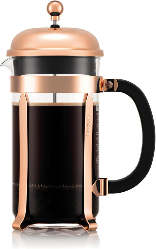 Cafetieră Bodum, sticlă borosilicată, maro, 946 ml, cupru