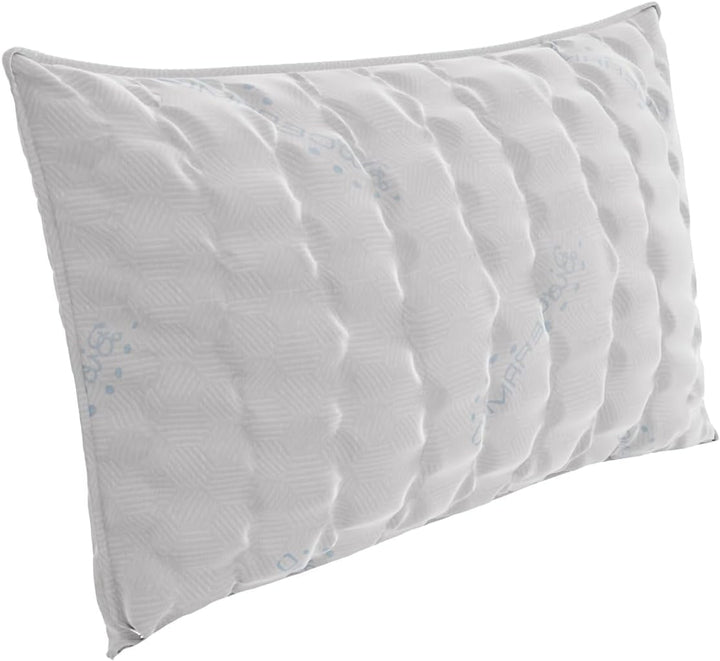 Lenjerie de pat italiană MB Home Italia, pernă, bioceramică, gri deschis, 45 x 75 cm