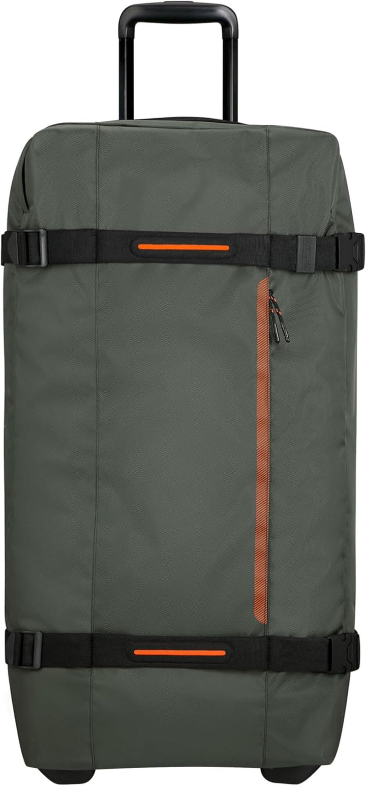 American Tourister Urban Track - Geantă de voiaj cu 2 roți, 55cm, 55L, negru (Asphalt Black) Bagaje și echipament de călătorie Naty Shop Verde (kaki închis) L (78,5 cm - 116 L)